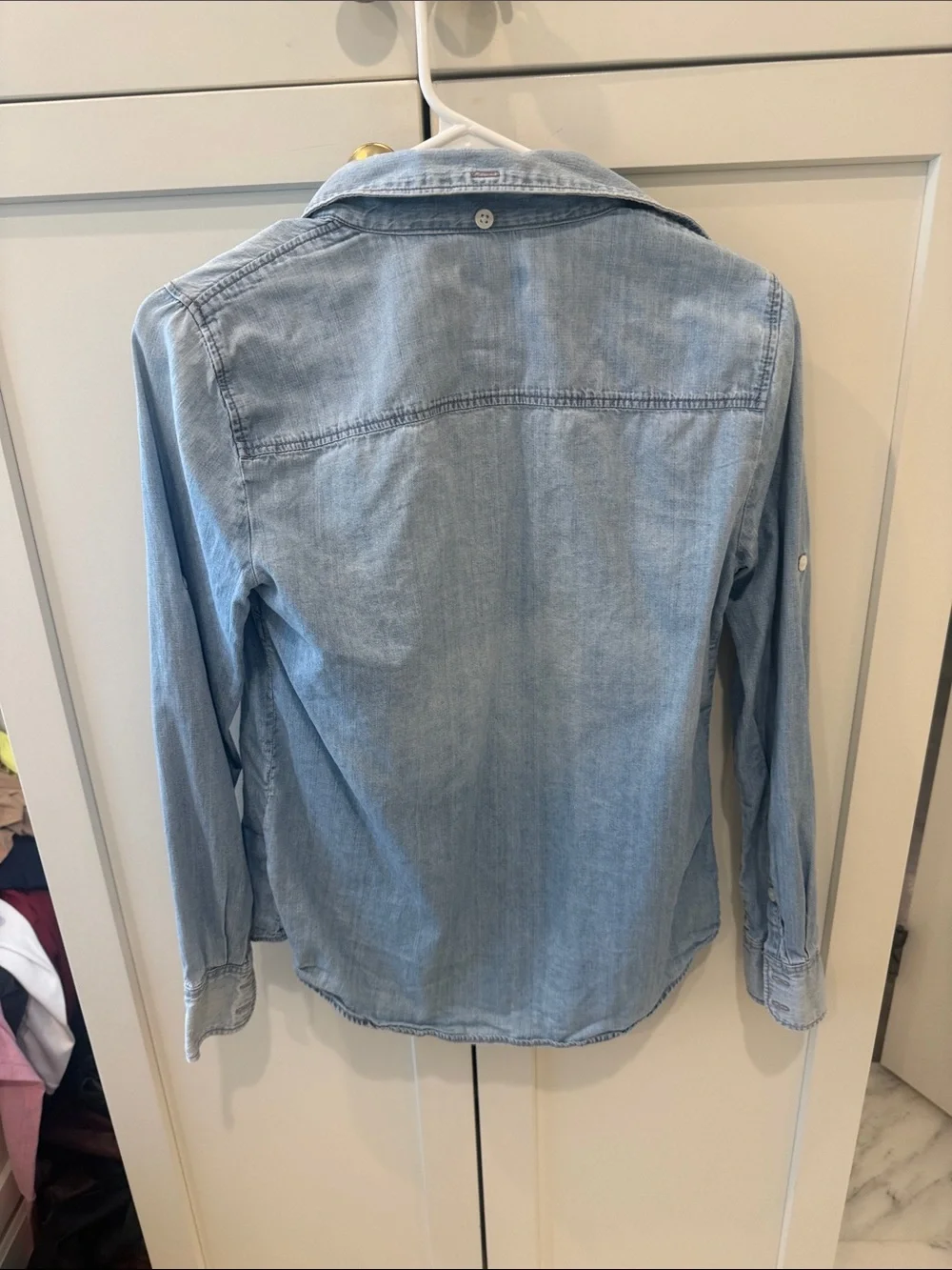 J. Crew Light Wash Denim Button-Down Shirt